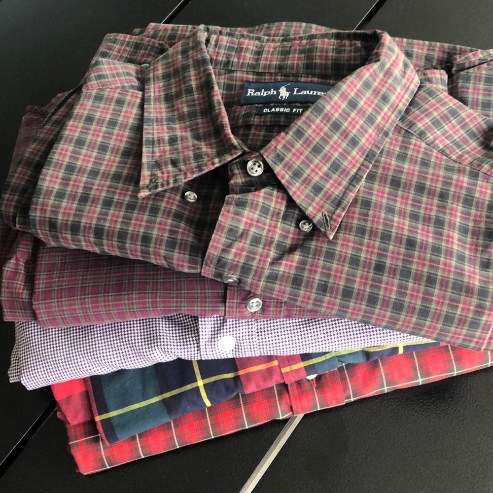 HOT!! Lot of 5 Ralph Lauren XL LS shirts